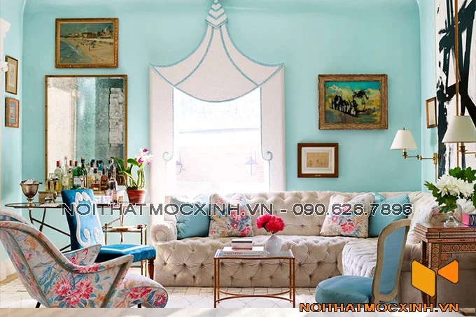 thiết kế nội thất phòng khách độc đáo lạ mặt