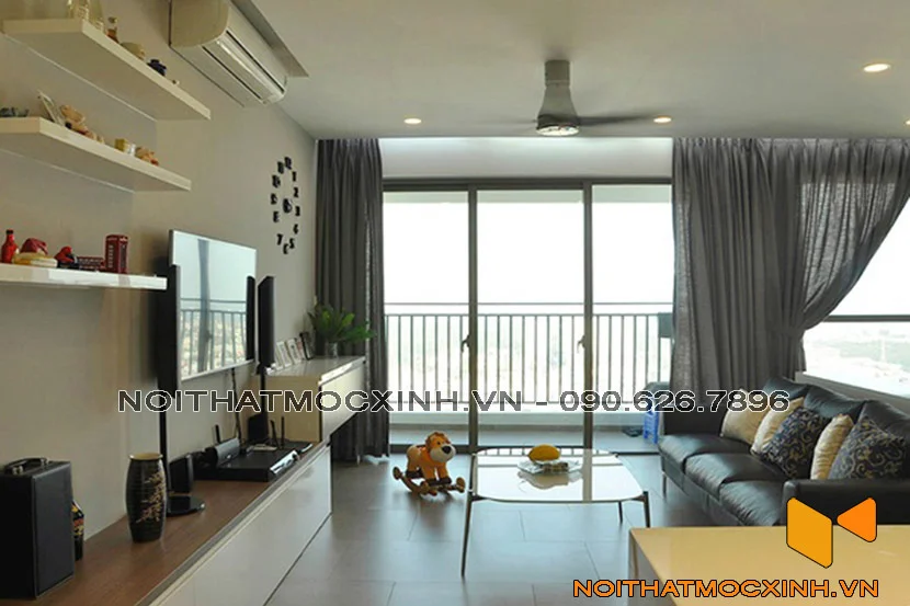 thiết kế phòng khách chung cư hiện đại đẹp nhất