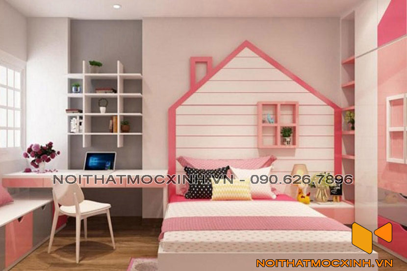 thiết kế phòng ngủ cho bé gái