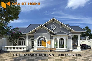 biệt thự mái thái 1 tầng tại bắc giang