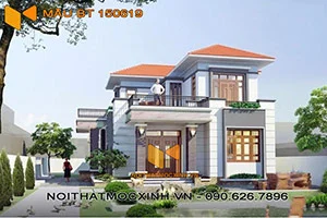 biệt thự mái thái 2 tầng 10m x 12m -04