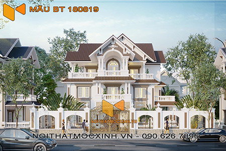 biệt thự mái thái 3 tầng Quang Hải 05