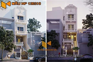 thiết kế nhà phố tân cổ điển tại hà nội