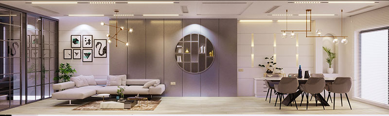 mẫu thiết kế nội thất nhà 5 tầng hiện đại